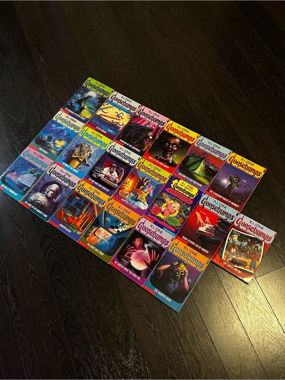 Vintage 90s Goosebumps Book Lot of 19 - R.L. Stine Retro Collection
